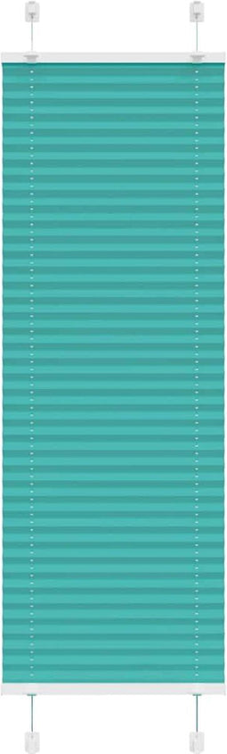 vidaXL - Plissé - rolgordijn - 40x150 - cm - stofbreedte - 39,4 - cm - petrol - groen