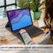 Lunso - Afneembare Keyboard Hoes - Geschikt voor Lenovo Tab M10 HD Gen 2 (2e Generatie) - Zwart