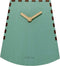 NeXtime - Tafelklok - 20cm - Hout- Bewegende klok- Turquoise - Rocky
