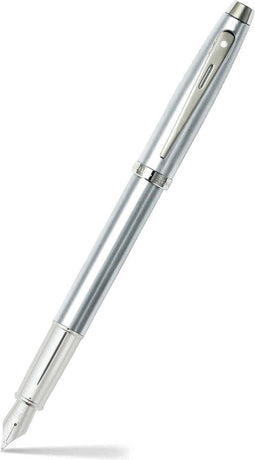 Sheaffer vulpen 100 - F - Brushed chrome nickel plated - SF-E0930643