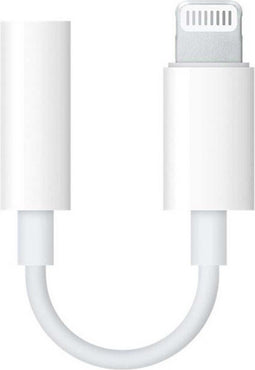 Apple - MMX62ZM/A - Lightning-naar-mini-jack-adapter - Wit