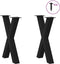 vidaXL - Eettafelpoten - 2 - st - X-vormig - 50x(72-73) - cm - staal - zwart