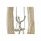 Decoratieve figuren DKD Home Decor 18 x 9 x 62 cm Natuurlijk Zilverkleurig Bruin (2 Stuks)
