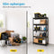 BRASQ Stellingkast Zwart - Set van 2 - Metalen Opbergrek - 180x90x40 cm - 5 lagen - 175 KG per plank (set van 2)