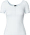 Pieces PCKITTE SS TOP NOOS BC BriWhi - Katoenen top - Korte mouwen - Maat XS