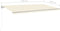 vidaXL - Luifel - automatisch - met - LED - en - windsensor - 600x300 - cm - crèmekleur