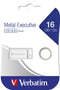 Verbatim Metal Executive - USB 2.0 - 16GB - Zilver