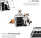 tectake® Single Hondenbench - Hondentransportbox - Aluminium en Fineerhout - 54 x 69 x 50 cm
