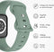 imoshion Siliconen⁺ bandje - Geschikt voor Apple Watch 1, 2, 3, 4, 5, 6, 7, 8, 9, 10 (42 mm), SE - 38/40/41 mm - Groen - S/M