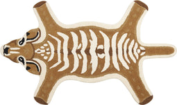 ZAZA - Kindervloerkleed - Bruin - 100 x 160 cm - Wol