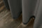 Larson - Velvet Gordijnen - 1.4m x 2.5m - Ringen - Donkergrijs