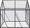 Volière 1,79x2x1,85 m aluminium antracietkleurig