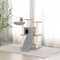 vidaXL - Kattenmeubel - met - sisal - krabpalen - 83 - cm - lichtgrijs