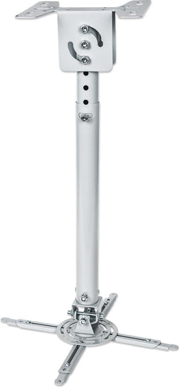 Manhattan Projector - Universele Plafondbeugel - 57-82 cm hoogte max 20 kg - Zilver