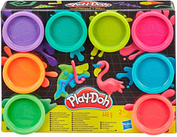 Play-Doh - Boetseerklei - Neon kleuren - 8 potjes (8 stuks)