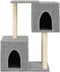vidaXL - Kattenmeubel - met - sisal - krabpalen - 86 - cm - lichtgrijs