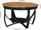 vidaXL - Salontafel - Ø - 68x43 - cm - massief - acaciahout - en - ijzer