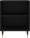vidaXL - Nachtkastjes - 2 - st - 40x30x50 - cm - bewerkt - hout - zwart
