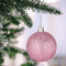 Kerstballen set van 100 - kunststof - mat glanzend glitters - 10 designs - roze (100 stuks)