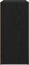 vidaXL - Dressoir - Zwart - Eiken - 80x33x70 - cm - Bewerkt - Hout