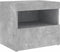 vidaXL - Nachtkastje - met - LED-verlichting - 50x40x45 - cm - betongrijs