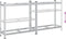 vidaXL - 2-laags - bandenrekken - 2 - st - 110x40x109 - cm - staal - zilverkleurig