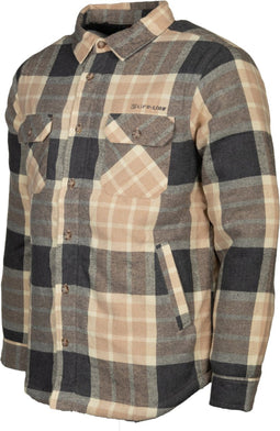 Life Line Jervis Padded Flannel Shirt Heren Beige Maat 3xl