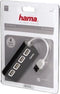 Hama 00012177 - USB 2.0 HUB 1:4 bus powered - Geïntegreerde USB-kabel - Zwart