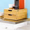 SoBuy FRG82-N - Capsulehouder - 2 Lades - Bamboe - 30 x 18 x 31 cm
