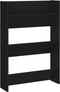 vidaXL - Wandschoenenkasten - 2 - st - 60x18x90 - cm - bewerkt - hout - zwart