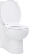 vidaXL - Toilet - hoekmodel - keramisch - wit