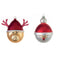 Alessi Barbarenna, Babbonatale Kerstballen 2 stuks - glas/rood