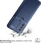 iMoshion Hoesje Geschikt voor Motorola Moto G71 Hoesje Siliconen - iMoshion Carbon Softcase Backcover - Blauw