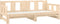 vidaXL - Slaapbank - uitschuifbaar - massief - grenenhout - 2x(90x190) - cm