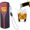 TechU™ Digitale Alcoholtest – Zwart & Rood – Blaastest voor Auto