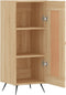 vidaXL - Dressoir - 34,5x34x90 - cm - bewerkt - hout - sonoma - eiken