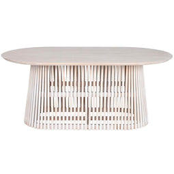 Eettafel Home ESPRIT Wit Mindi hout 180 x 100 x 75 cm