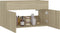 vidaXL - Wastafelkast - 80x38,5x46 - cm - bewerkt - hout - sonoma - eikenkleurig
