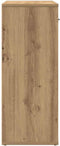 vidaXL - Dressoir - 60x30x75 - cm - bewerkt - hout - artisanaal - eikenkleur