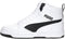 PUMA Rebound v6 - Unisex Sneakers - Imitatieleer - Wit/Zwart - Maat 42
