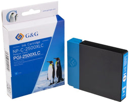 G&G PGI-2500XL - Inktcartridge - Vervanging voor Canon - Cyaan
