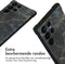 iMoshion Hoesje Geschikt voor Samsung Galaxy S22 Ultra Hoesje Met Koord - iMoshion Design Hoesje met Koord - Zwart / Black Marble