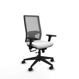 Piqueras y Crespo 3D066N0 - Bureaustoel - Verstelbare hoogte met armleuning - Wit