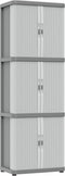 Kast Rolling Space Modular 3 - Kast Schuifdeur - 9 Planken - Grijs