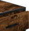 vidaXL - Ladekast - 70x41x56 - cm - bewerkt - hout - gerookt - eikenkleurig