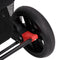 vidaXL - Tweelingkinderwagen - staal - rood