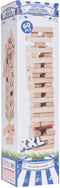 60-delige stapeltoren evenwichtsspel van hout 51 cm