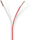 Nedis Speaker-Kabel | 2x 1.50 mm² | CCA | 15.0 m | Rond | PVC | Wit | Folieverpakking