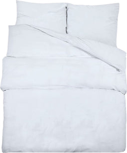 vidaXL - Dekbedovertrekset - 155x220 - cm - katoen - wit