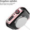 imoshion Screenprotector - Geschikt voor Apple Watch Series 7 / 8 / 9 - 41mm - Roze Full Cover Hard Case / Beschermend Hoesje - Rosé goud